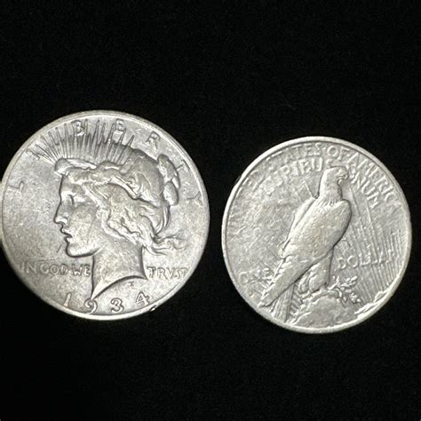 Roll of 1934-S Peace Silver Dollars (20 Count) Key Date Coins