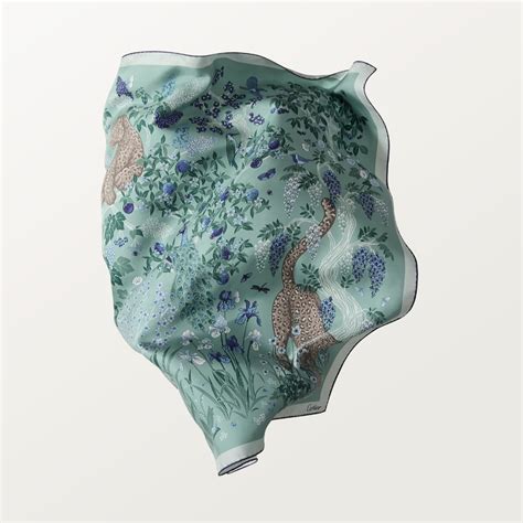 90 Scarf, Blooming Panthère