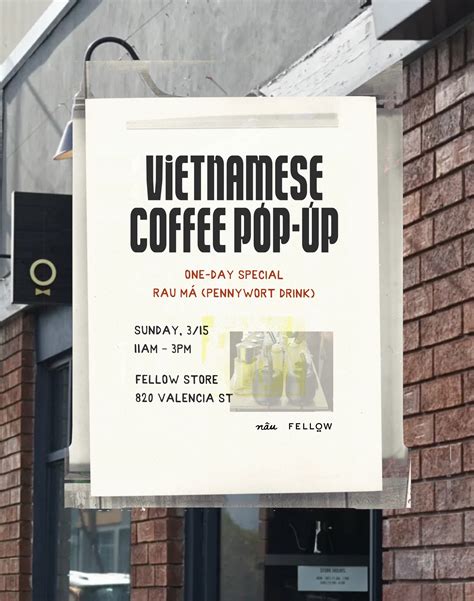 Vietnamese Coffee Pop-Up This Sunday at Fellow SF | TikTok