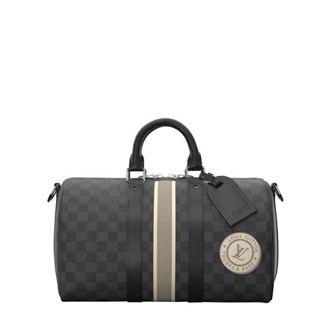 Keepall 35 Mon Monogram Damier Graphite - Personalisation | Louis ...