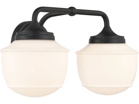 Minka Lavery Cornwell 2-Light Dark Matte Black Vanity Light | 2572-899 ...
