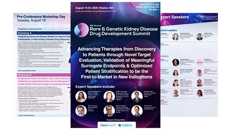 Why Attend the Rare & Genetic Kidney Disease Drug Development Summit?