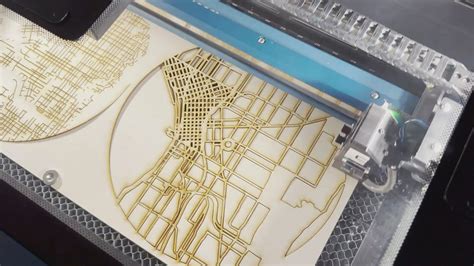 Laser Cut 3D Map Clock