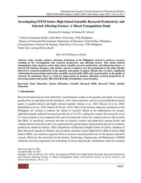 Detailed performance of QUANTITATIVE RESEARCH TOPICS FOR SENIOR HIGH ...