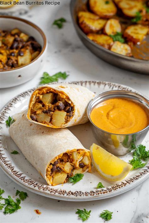 Black Bean Burritos Recipe | RecipeCoo