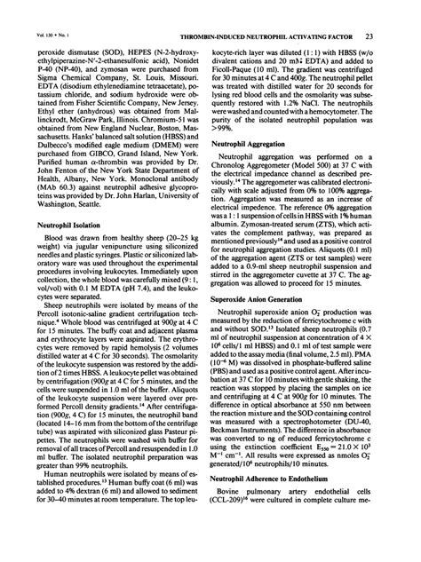 Thrombin-induced generation of neutrophil activating factors in blood - PMC