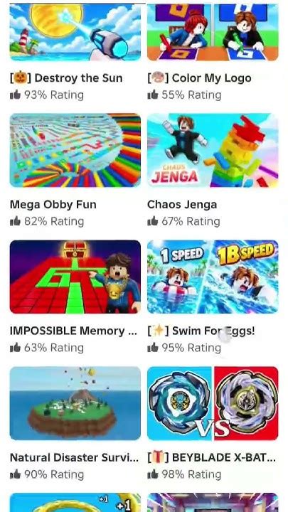 Roblox game - YouTube