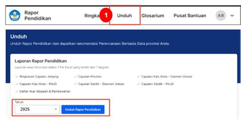 Mengunduh Data Hasil Rapor Pendidikan Satuan Pendidikan dan Pemerintah ...