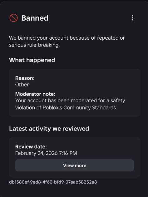 No Chat Logs/Evidence For Reason Of Termination - Roblox Application and Website Bugs ...