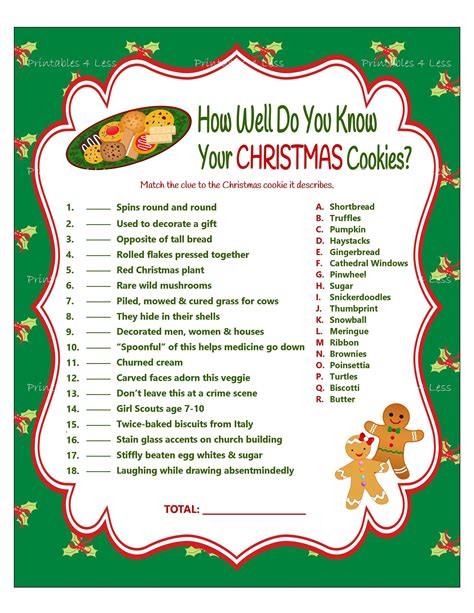 Free Printable Christmas Games With Answers - Printable Alphabet ...