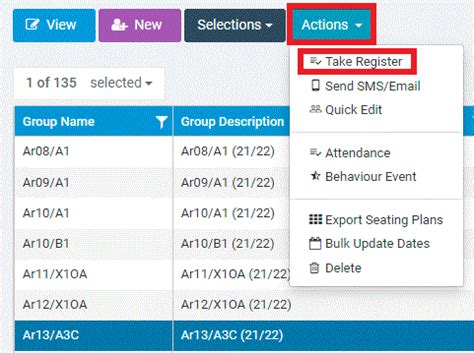 How to take a Secondary Register – Bromcom – Documentation Centre