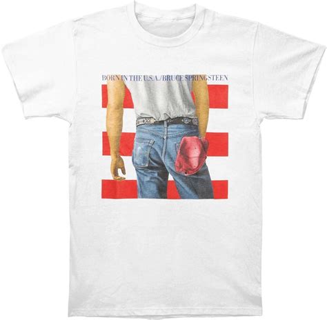Bruce Springsteen Born in the USA Lyrics Mens T-shirt Officially ...