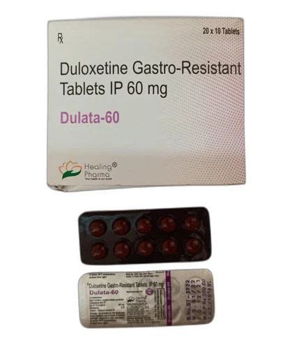 60mg Duvanta Duloxetine Gastro-Resistant Tablets for Generalized ...