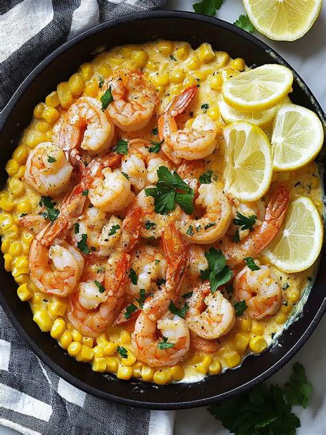 Easy Shrimp and Creamed Corn for a Delicious Dinner