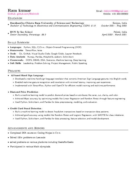 My Resume - LECTURE NOTES ATTEND - Studocu