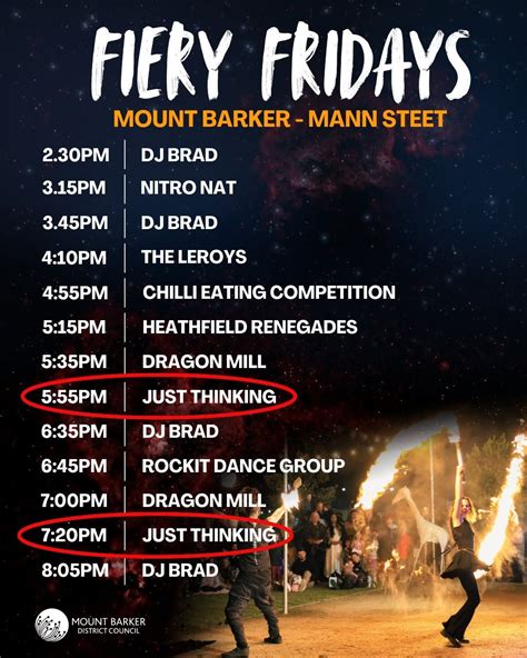 Just Thinking - Fiery Fridays (Mt Barker District Council), Mount ...
