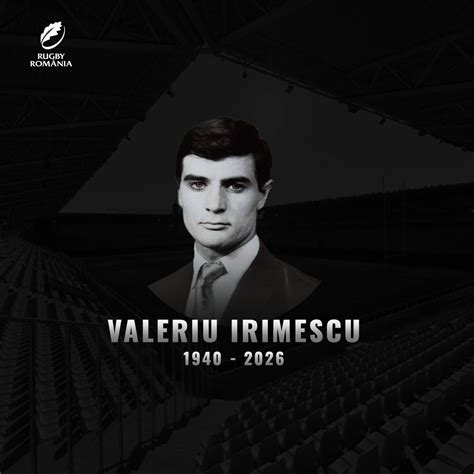 Valeriu Irimescu, a legend of Romanian rugby, has died at the age of 85 ...