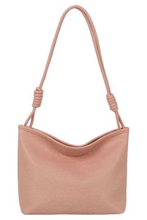 Knotted Handle Bucket Shoulder Bag - Bags