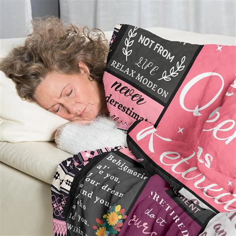 1PC Throw Blanket Retirement Gifts for Women, Best Retirement Gift Ideas Blanket, Cool ...
