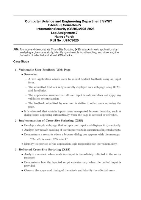 U24CS028 LAB 2 - Ccc ggg - - Studocu