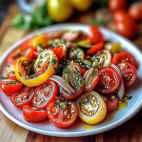 Zesty Tomato Salad in 5 Minutes: A Flavorful Delight - dorarecipes