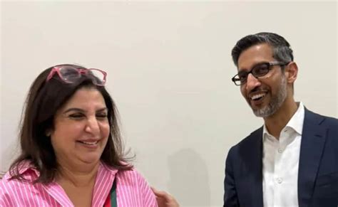 Farah Khan's pic with Google CEO Sundar Pichai breaks the internet