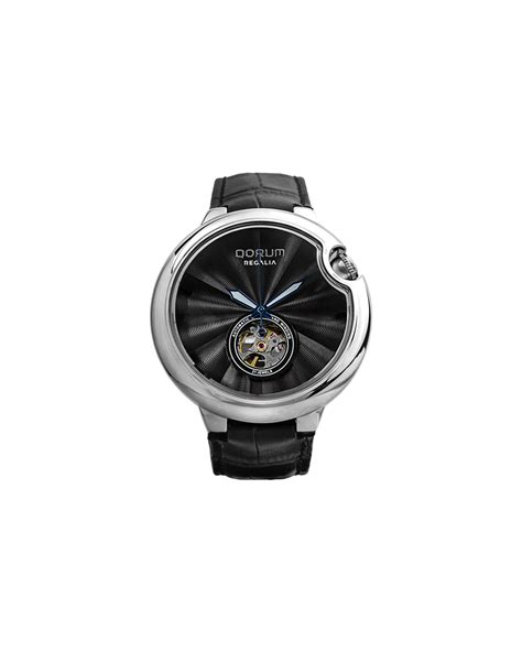 Qorum Regalia Men’s Automatic Watch - Black Dial, Black genuine leathe ...