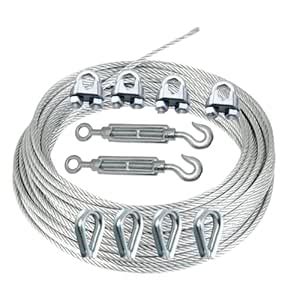 Sparesdeal Stainless Steel Cable Wire Rope for Hoisting, (20 Mtrs ...