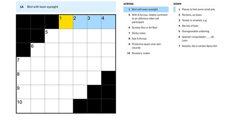 NYT mini crossword hints, clues and answers for Saturday, March 7, 2026