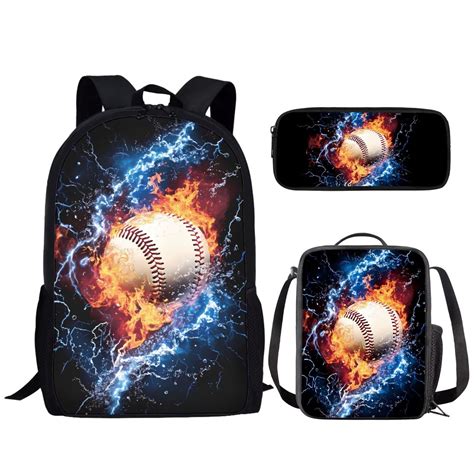 Binienty Baseball Bookbag For Boys 12-14 Middle School Girls Backpack ...