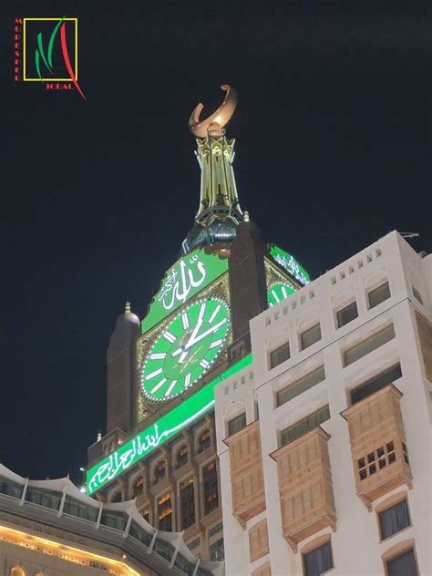 ‏Makkah Clock Tower Night View 🕋 Beautiful Escalator Entrance #makkah ...