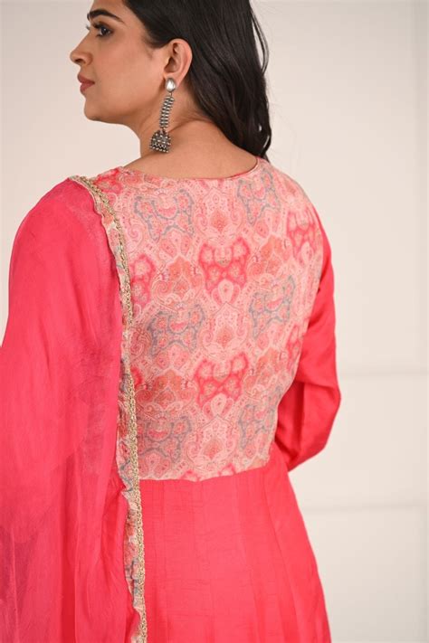 PAYAL Pink Festive Kalidar Suit Set for Special Occasions