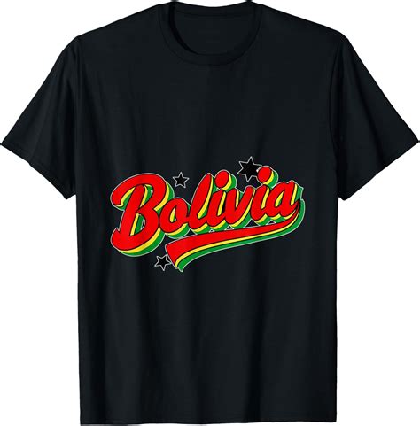 Bolivia Hispanic Heritage Month Flag Bold Statement T-Shirt All Size S ...