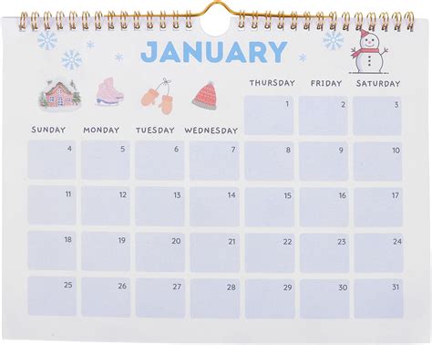 Amazon.com: MUCKLILY 2026 Hanging Monthly Wall Calendar Planner with ...