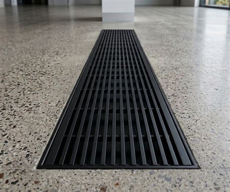 Matt Black Flexi Custom Grate-304 Stainless Steel -100mm Wide ...