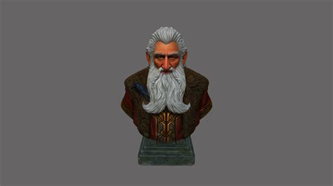 👤 Balin bust lord of the rings, hobbit・ STL File for 3D printing・Cults