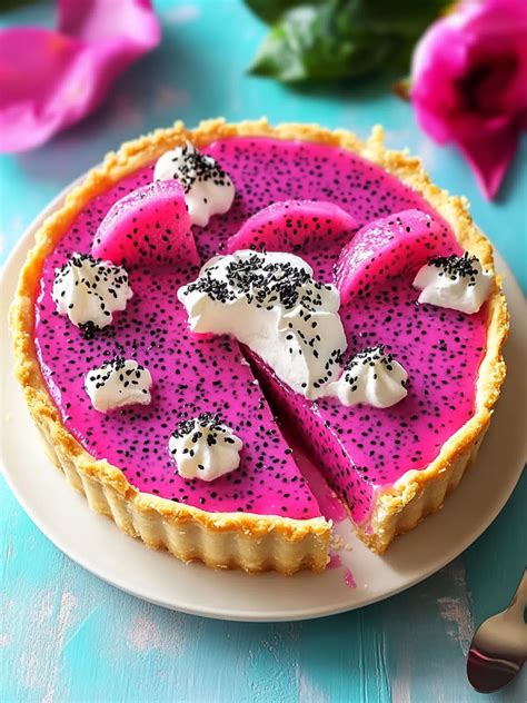 Irresistible Dragon Fruit Cream Pie – A Delicious Summer Delight