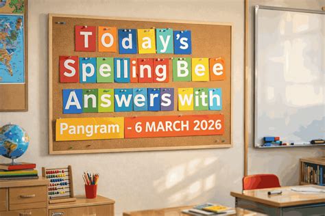 Today’s Spelling Bee Answers with Pangram – 6 MARCH 2026 - Best ...