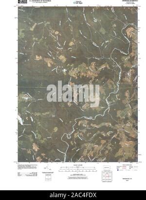 USGS TOPO Map Pennsylvania PA Commodore 20100616 TM Inverted ...