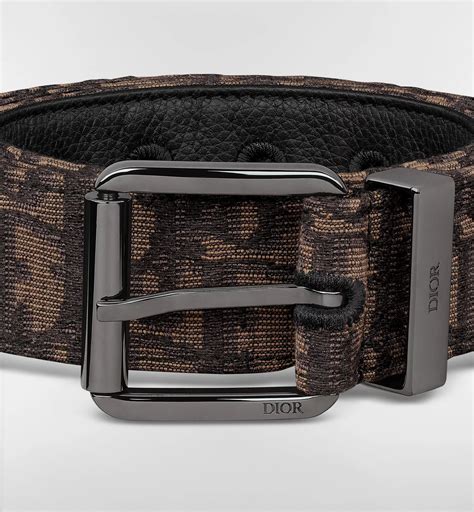 Belt Brown Dior Oblique Jacquard, 35 MM | DIOR
