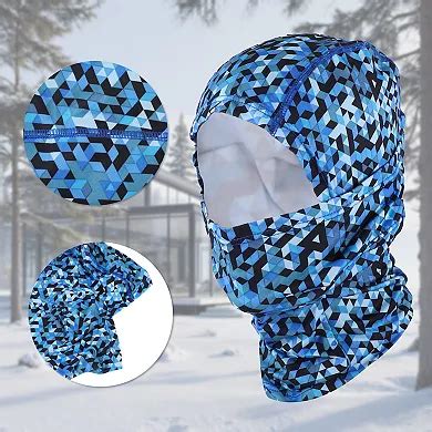Quick-drying Ice Silk Geometric Balaclava Face Mask 1 Pc
