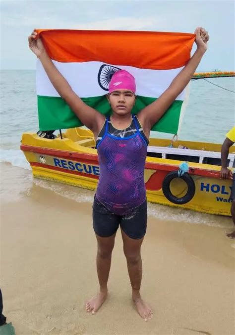 City’s Ishwari becomes world’s 1st blind swimmer to cross Palk Strait