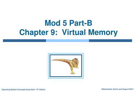 Mod 5 B: Virtual Memory Management in Operating Systems Concepts - Studocu