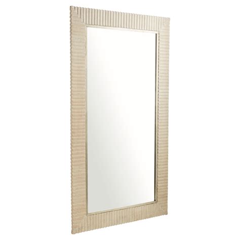 Estriada Floor Mirror White by Cyan Design