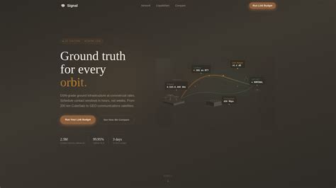 Signal - Precision Groundstation Landing Page Template Template | Build ...