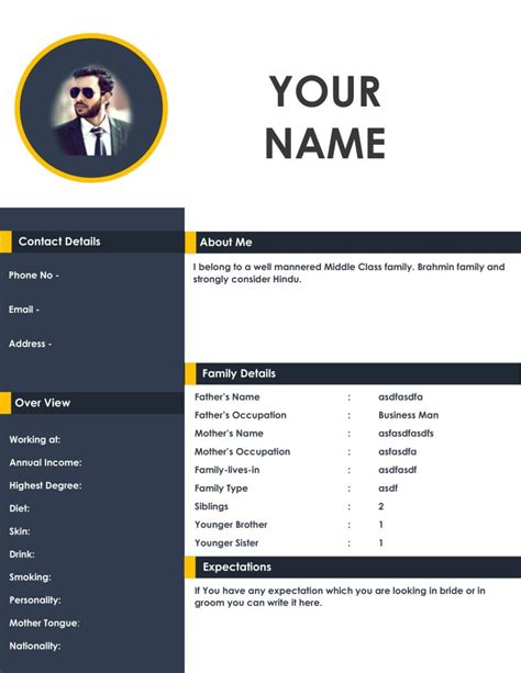 Free Marriage Biodata Maker Online - Islamic Info Center