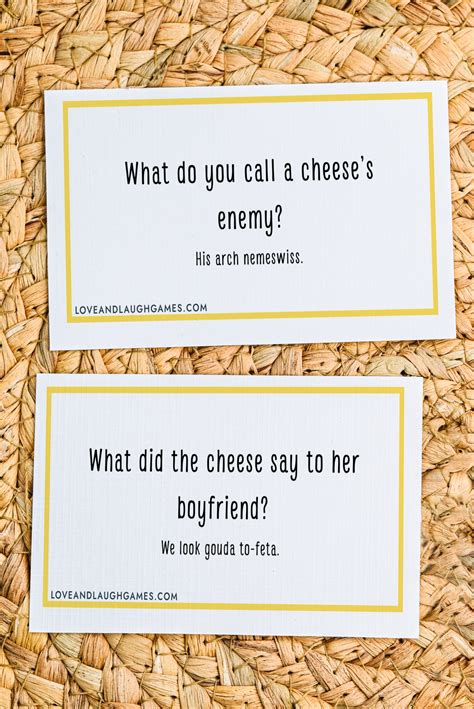 Cheese Jokes (not made with AI!) - Love & Laugh Games