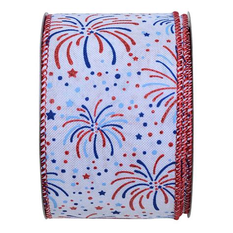 10-Yard Fireworks Wired Ribbon, 2.5"
