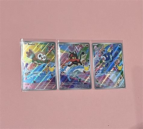 First Partner Series 1 illustration Collection- Rowlet, Litten, Popplio ...