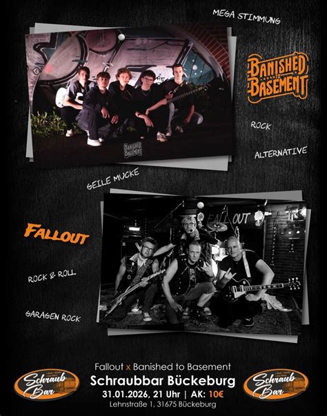 FALLOUT & BANISHED TO BASEMENT , Lehnstraße 1, Bückeburg, 31 January ...